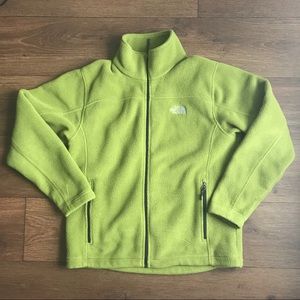Men’s Green The North Face Fleece Medium Full Zip